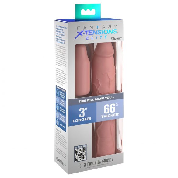 X-TENSION Elite 3 - Funda adaptable para pene (natural)