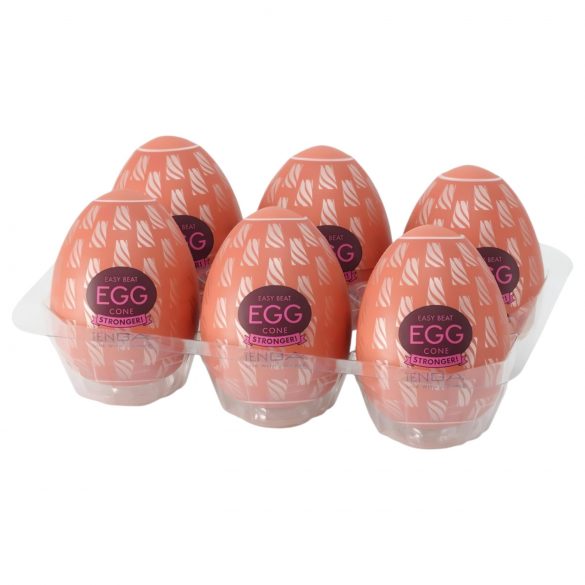 Cono Fuerte TENGA Egg - Masturbador en Forma de Huevo (6 uds)