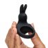 Happyrabbit - Anillo vibrador recargable (negro)