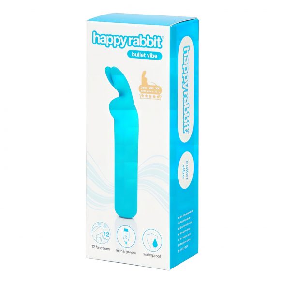 Happyrabbit Mini - vibrador bala conejito recargable (azul)