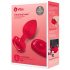 b-vibe corazón - vibrador anal recargable con control remoto (rojo)