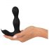 Rebel - Vibrador de próstata 2en1 con control remoto (negro)