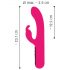 Vibrador digital Pink Sunset con brazo para clítoris (rosa)