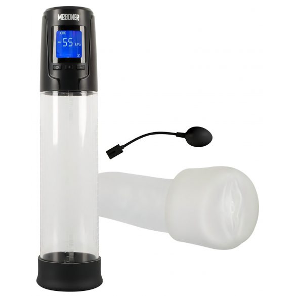 Mister Boner - bomba automática recargable para pene (negro-transparente)