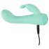 Cuties Mini 4 - vibrador conejo, recargable e impermeable (verde)