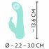 Cuties Mini 4 - vibrador conejo, recargable e impermeable (verde)