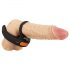 Rebel - Anillo vibrador negro para estimulación testicular