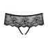 Obsessive Merossa - tanga abierta con strass - negro - L/XL