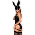 Sexy Bunny Negra - Disfraz Coqueta - L/XL