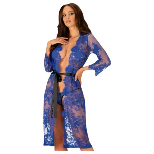 Obsessive Cobaltess - Kimono de encaje azul - L/XL