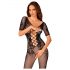 Body de red con escote trasero seductor - Negro (S-L)