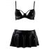 Conjunto negro Passion Deby - sujetador y minifalda - L/XL