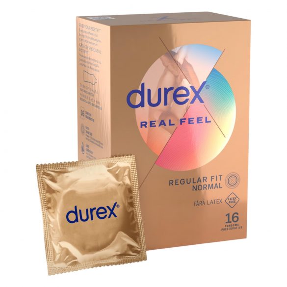 Durex Real Feel - Sensación real, sin látex (16 uds.)