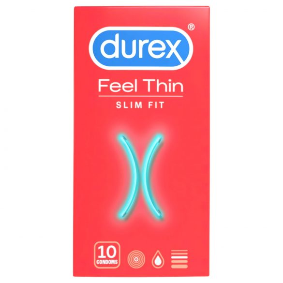 Durex Feel Thin Slim Fit - Sensación real (10 uds)