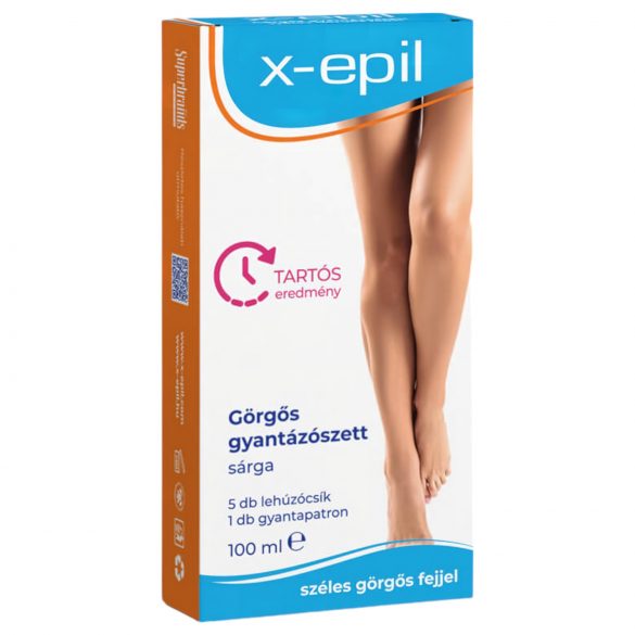 X-Epil - kit de cera con rodillo - amarillo