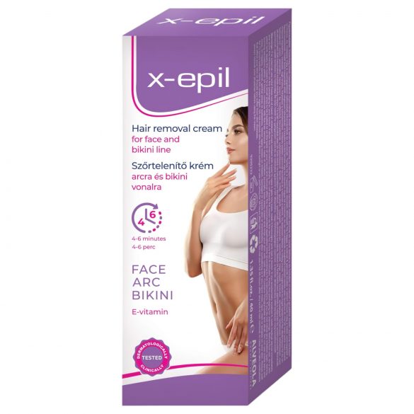 X-Epil - Crema depilatoria facial/zona bikini (40ml)