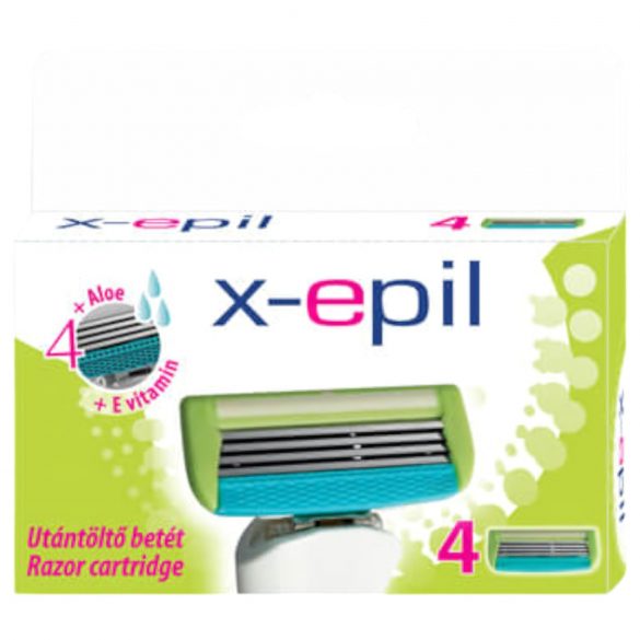 X-Epil - Repuesto para Afeitar Mujer 4 Hojas (4 uds)