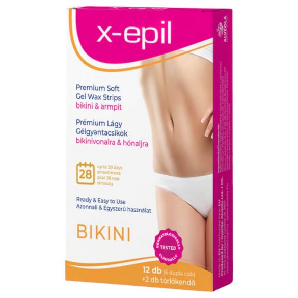 X-Epil - Bandas de cera listas 12uds - bikini/axilas