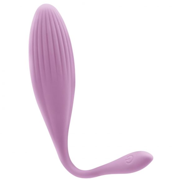 Serie Huevos - huevo vibrador con anillos giratorios (morado)