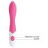 Pretty Love Bishop - Vibrador punto G resistente al agua (rosa-blanco)