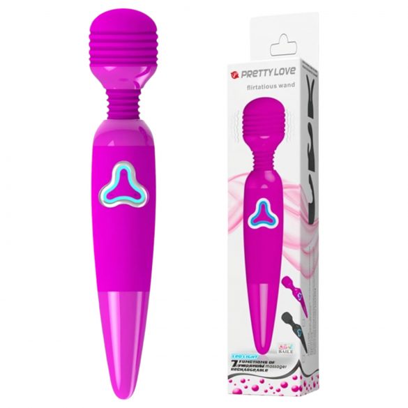 Pretty Love Wand - vibrador lila recargable y masajeador