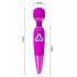 Pretty Love Wand - vibrador lila recargable y masajeador