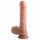 Dildo realista 20cm dual, base ventosa, natural.