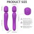 Iris HD Sex: Vibrador masajeador dual térmico (lila)