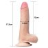 Dildo 18cm Piel-Natural, Doble Capa