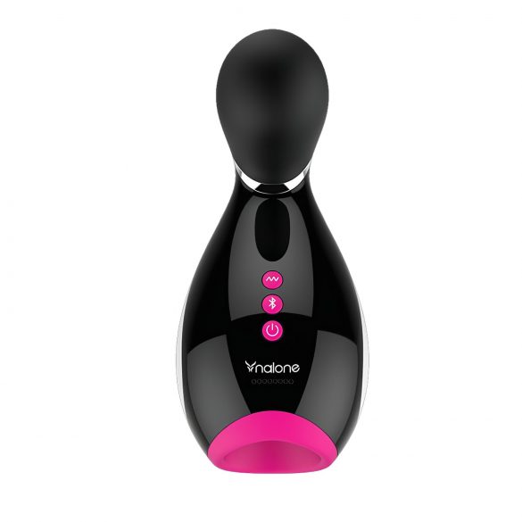 Nalone Oxxy - elegante masturbador vibrante inteligente (negro-rosa-blanco)