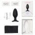 LOVENSE Hush 2 L - potente vibrador anal recargable (57mm) - negro