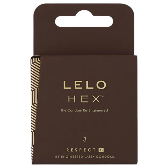 LELO Hex Respect XL - preservativos de lujo (3 unidades)