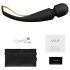 LELO Smart Wand 2 - Grande - Masajeador Recargable con Vibración (Negro)