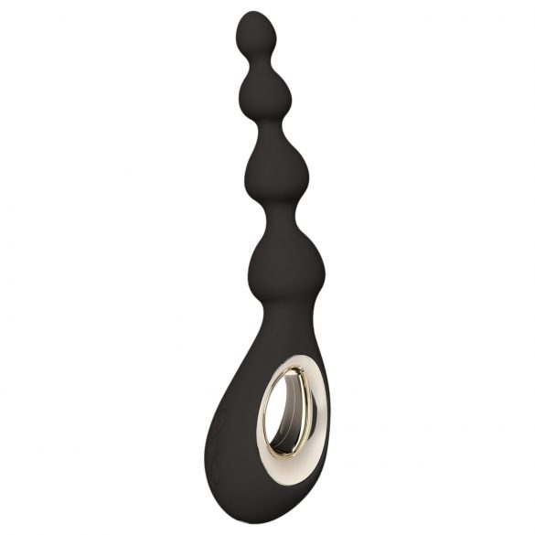 LELO Soraya Beads - vibrador anal negro, recargable y resistente al agua