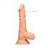 RealRock Dong 7 - Dildo realista con testículos (17cm) - natural