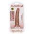 RealRock Slim - Dildo realista 15,5 cm (tono oscuro)