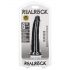 Dildo Realista RealRock Slim - 15,5cm (negro)