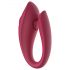 Raytech Rose - vibrador para parejas, recargable e impermeable (rojo)