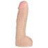 Doc Johnson Vac-U-Lock Hung 12 - Dildo realista con testículos (natural)