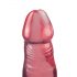 Jelly Crystal - consolador anal principiante con base (rosa)