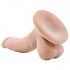 Dr. Skin 4 - Dildo realista con testículos y ventosa - Natural (12cm)