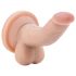 Dr. Skin 4 - Dildo realista con testículos y ventosa - Natural (12cm)