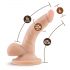 Dr. Skin 4 - Dildo realista con testículos y ventosa - Natural (12cm)