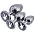 Playboy - juego de plugs anales (plata) - 3 piezas