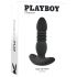 Playboy - Vibrador anal negro con impulso recargable