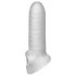 Fat Boy Micro Ribbed - funda pene (15cm) - blanco leche