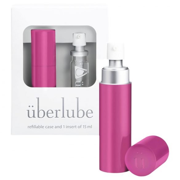 / Überlube - lubricante de silicona con estuche de viaje - rosa (15ml)