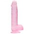 REALROCK - Dildo realista translúcido rosa (15cm)