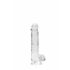 REALROCK - Dildo realista transparente - 15 cm