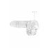 REALROCK - Dildo realista transparente - 15 cm